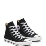 Converse Black/White Wide Fit Chuck Taylor All Star High Trainers