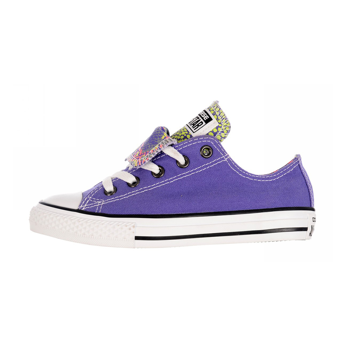 342824C Converse Chuck Taylor All Star Double Tongue purple low-top sneaker - Image 1