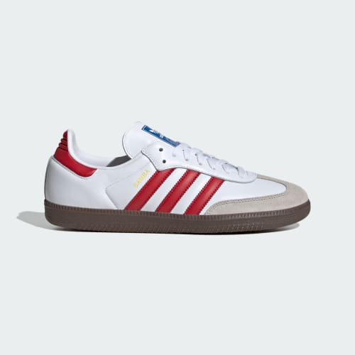 Samba_OG_Shoes_White_IG1025_01_00_standard adidas Originals Samba OG Ftwr White / Better Scarlet - Image 1