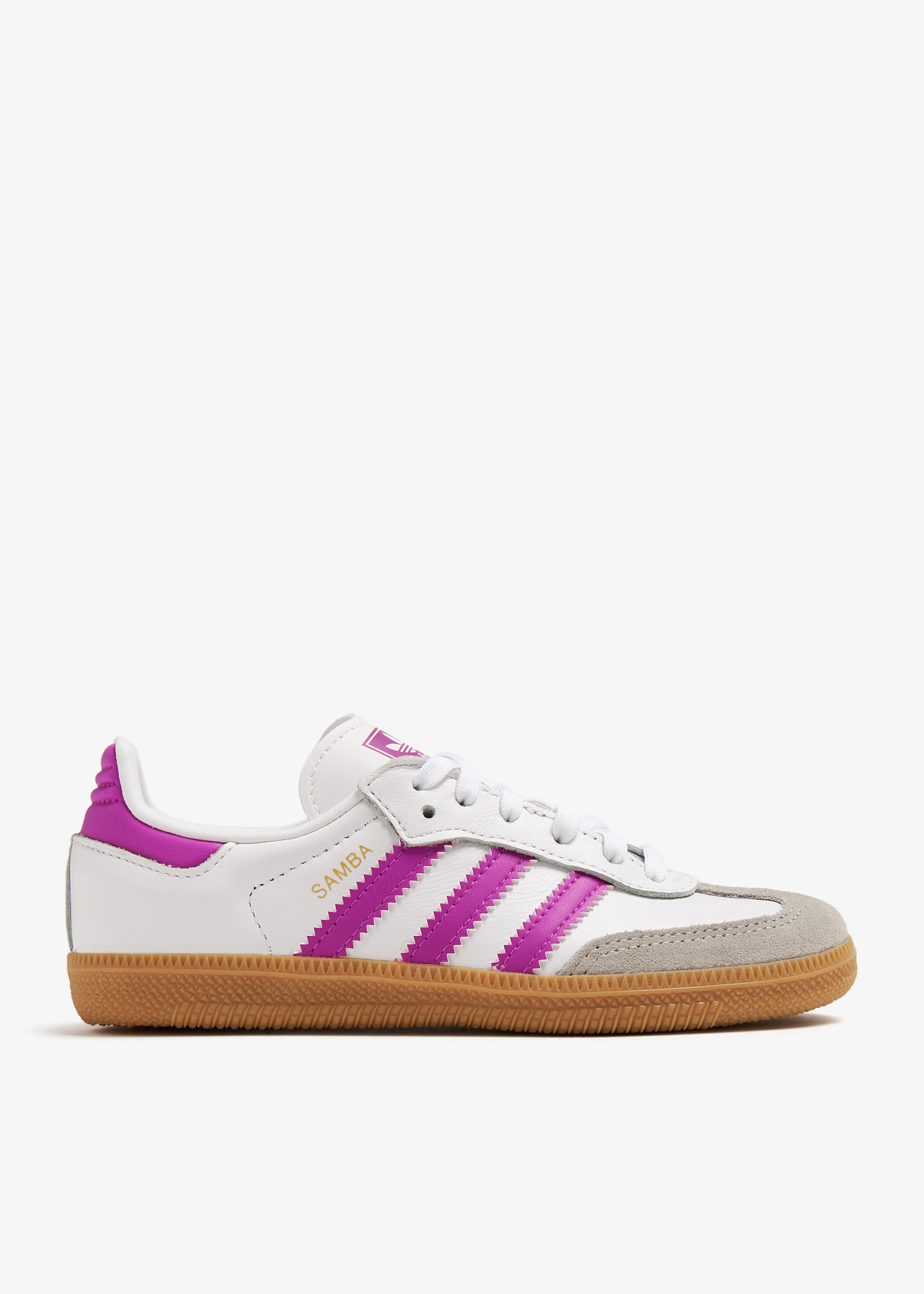 ie8848-ftpugu_1 adidas Samba OG White / Purple Burgundy - Women - Image 1